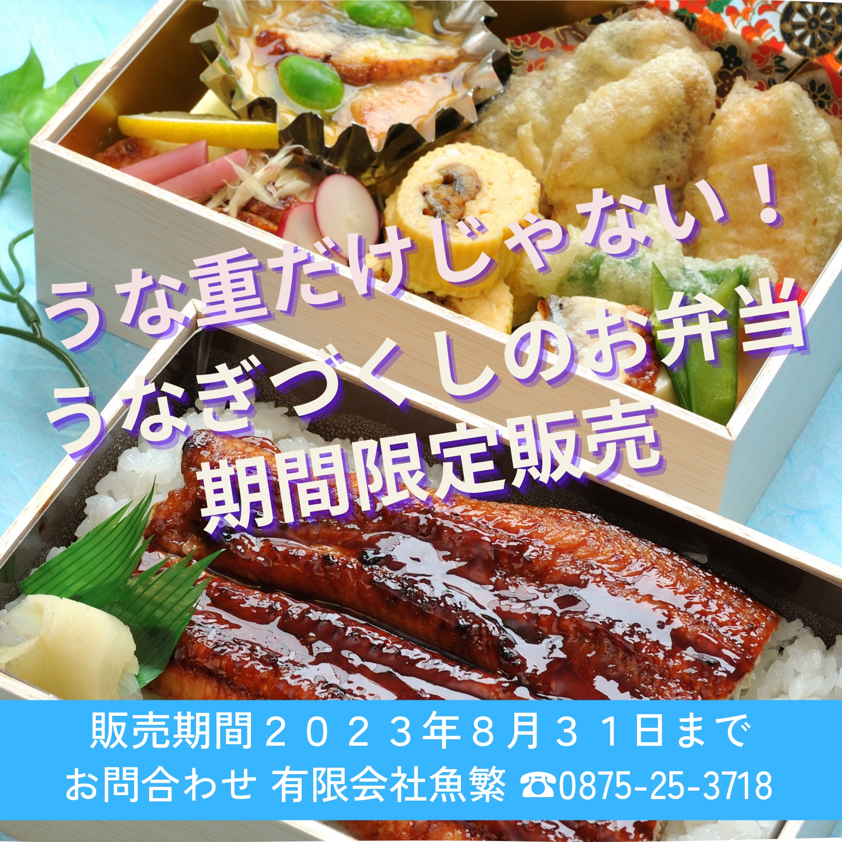 魚繁のうなぎ販売開始